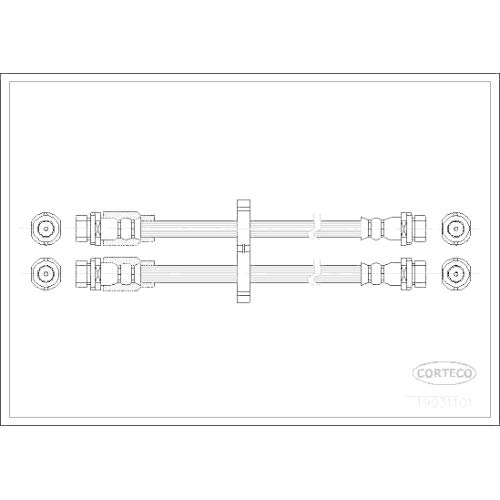 Corteco 19031101 Bremsschlauch von Corteco