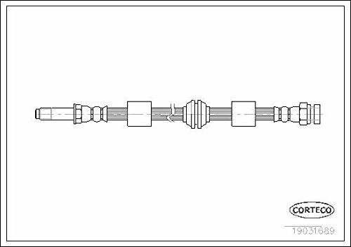 Corteco 19031689 Bremsschlauch von Corteco