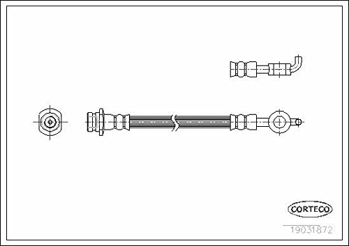 Corteco 19031872 Bremsschlauch von Corteco