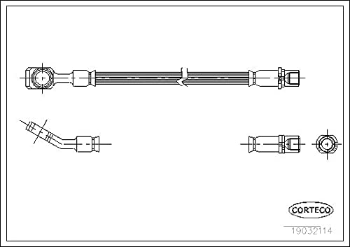 Corteco 19032114 Bremsschlauch von Corteco