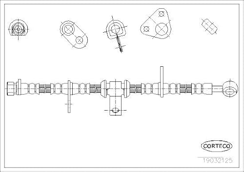 Corteco 19032125 Bremsschlauch von Corteco