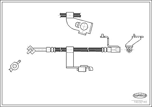 Corteco 19032140 Bremsschlauch von Corteco