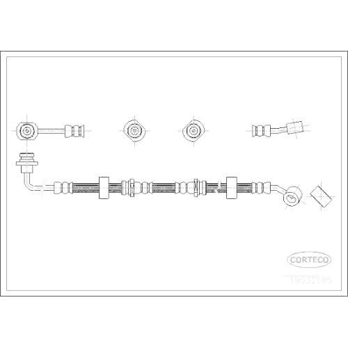 Corteco 19032195 Bremsschlauch von Corteco