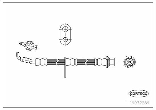 Corteco 19032289 Bremsschlauch von Corteco