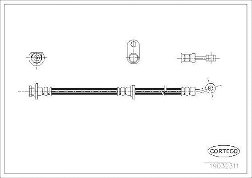 Corteco 19032311 Bremsschlauch von Corteco