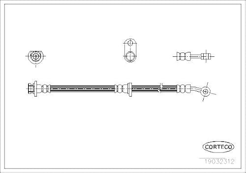 Corteco 19032312 Bremsschlauch von Corteco