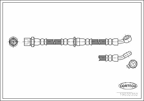 Corteco 19032352 Bremsschlauch von Corteco