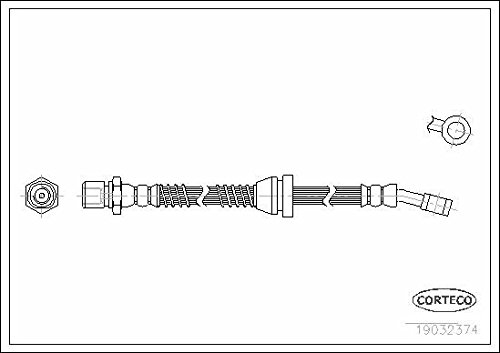 Corteco 19032374 Bremsschlauch von Corteco