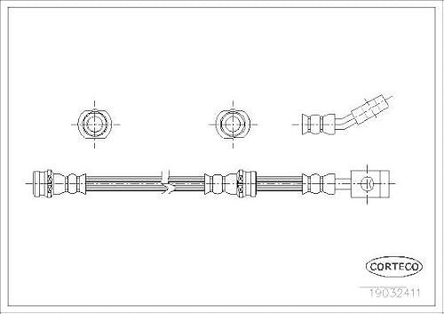 Corteco 19032411 Bremsschlauch von Corteco