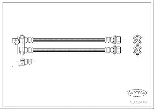 Corteco 19032416 Bremsschlauch von Corteco