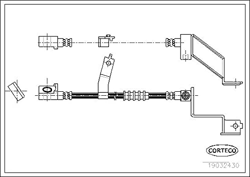 Corteco 19032430 Bremsschlauch von Corteco