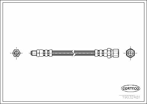 Corteco 19032481 Bremsschlauch von Corteco