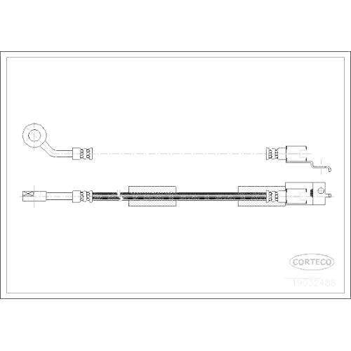 Corteco 19032488 Bremsschlauch von Corteco