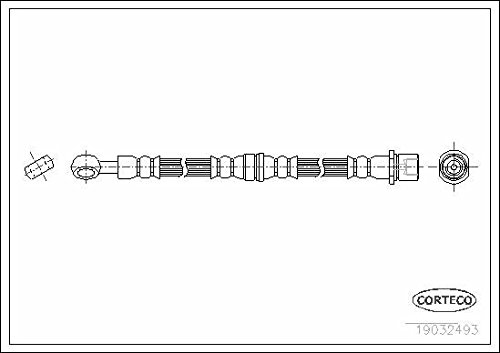 Corteco 19032493 Bremsschlauch von Corteco