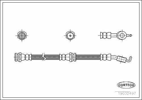 Corteco 19032497 Bremsschlauch von Corteco