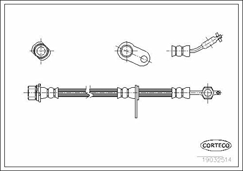 Corteco 19032514 Bremsschlauch von Corteco