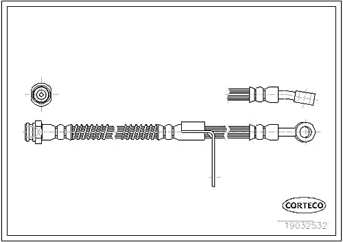 Corteco 19032532 Bremsschlauch von Corteco