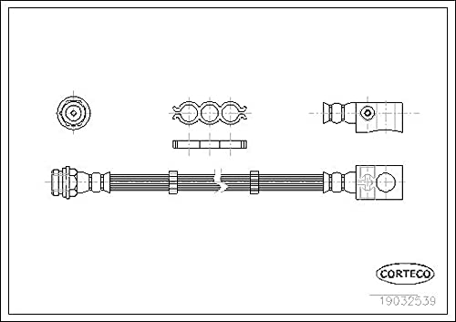 Corteco 19032539 Bremsschlauch von Corteco