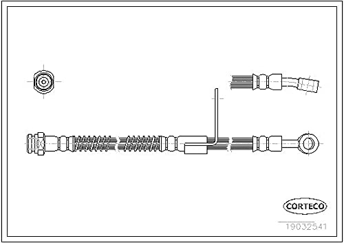 Corteco 19032541 Bremsschlauch von Corteco