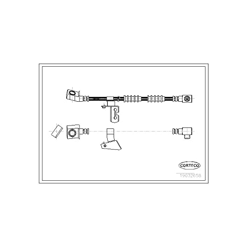 Corteco 19032658 Bremsschlauch von Corteco