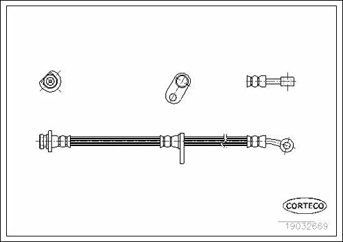 Corteco 19032669 Bremsschlauch von Corteco