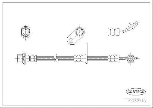 Corteco 19032715 Bremsschlauch von Corteco