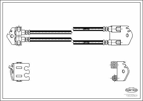 Corteco 19032831 Bremsschlauch von Corteco