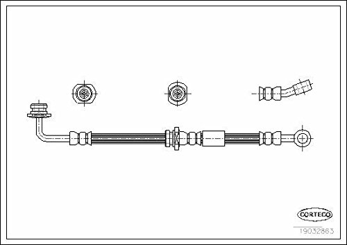 Corteco 19032863 Bremsschlauch von Corteco