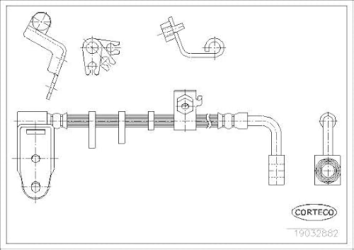 Corteco 19032882 Bremsschlauch von Corteco