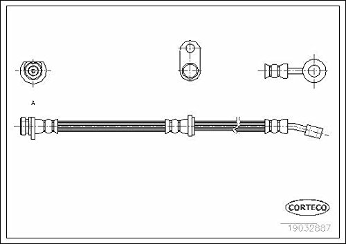 Corteco 19032887 Bremsschlauch von Corteco