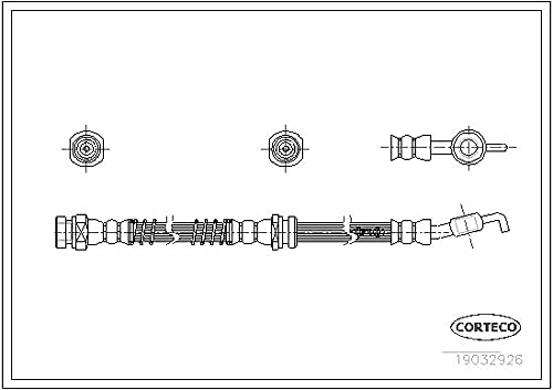 Corteco 19032926 Bremsschlauch von Corteco