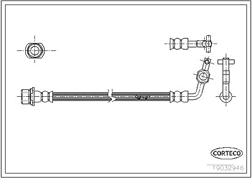 Corteco 19032946 Bremsschlauch von Corteco