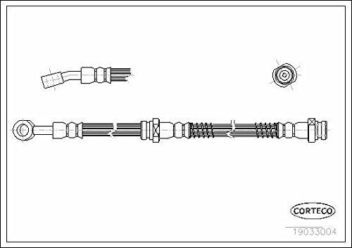 Corteco 19033004 Bremsschlauch von Corteco