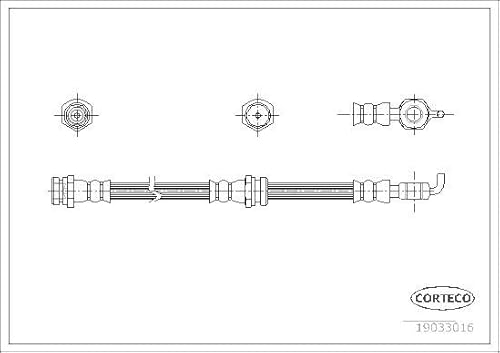 Corteco 19033016 Bremsschlauch von Corteco