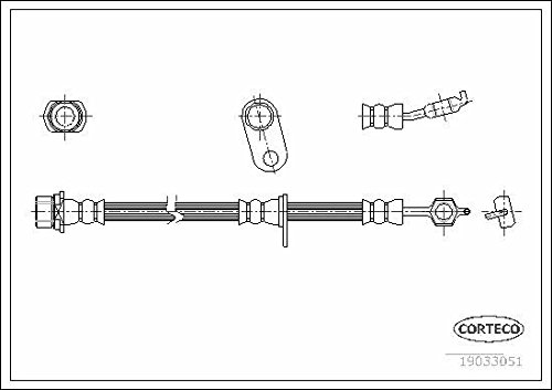 Corteco 19033051 Bremsschlauch von Corteco