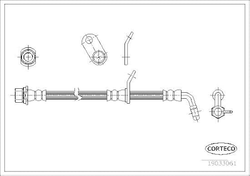 Corteco 19033061 Bremsschlauch von Corteco