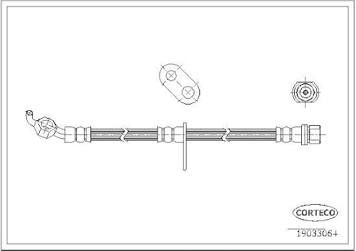 Corteco 19033064 Bremsschlauch von Corteco