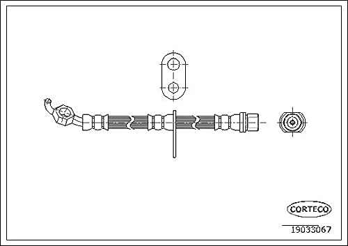 Corteco 19033067 Bremsschlauch von Corteco