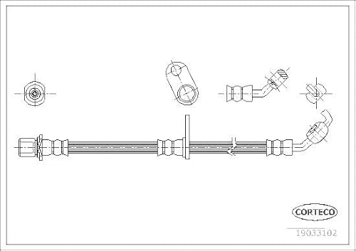 Corteco 19033102 Bremsschlauch von Corteco