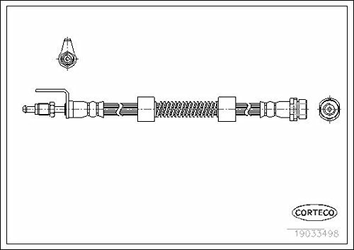 Corteco 19033498 Bremsschlauch von Corteco