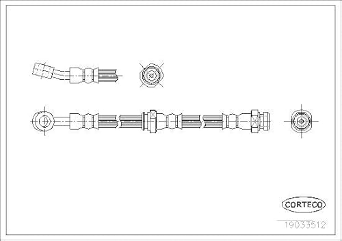 Corteco 19033512 Bremsschlauch von Corteco