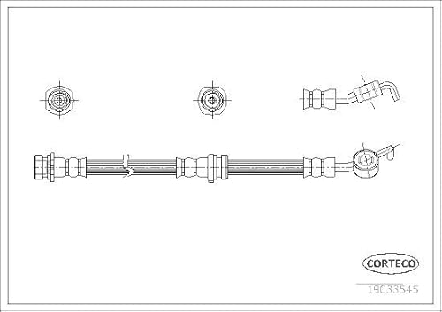 Corteco 19033545 Bremsschlauch von Corteco