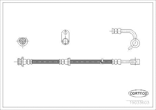 Corteco 19033603 Bremsschlauch von Corteco
