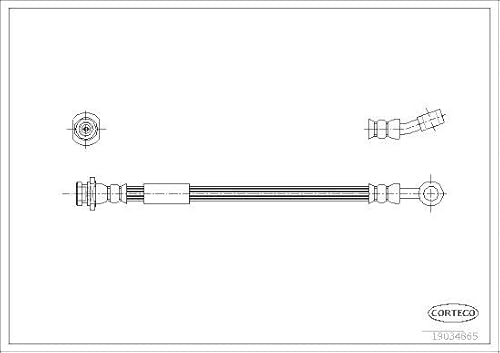 Corteco 19034865 Bremsschlauch von Corteco