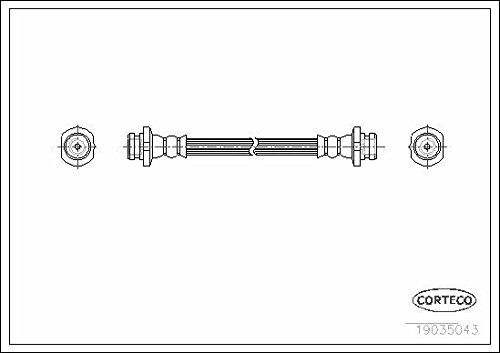 Corteco 19035043 Bremsschlauch von Corteco