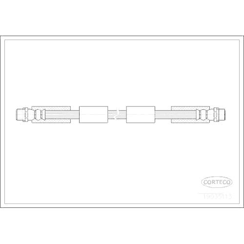 Corteco 19035113 Bremsschlauch von Corteco