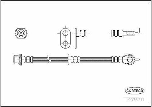 Corteco 19036211 Bremsschlauch von Corteco