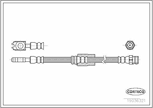 Corteco 19036321 Bremsschlauch von Corteco