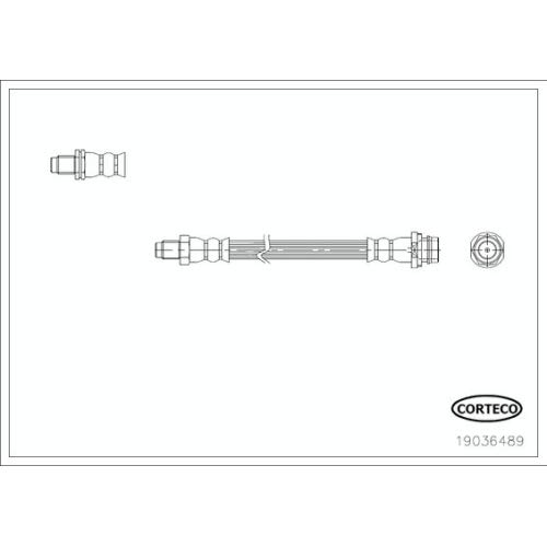 Corteco 19036489 flexibel Bremsbeläge von Corteco