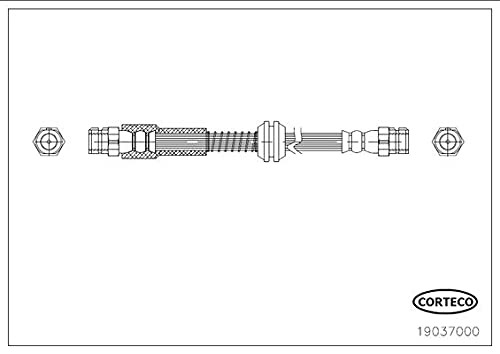 Corteco 19037000 flexibel Bremsbeläge von Corteco